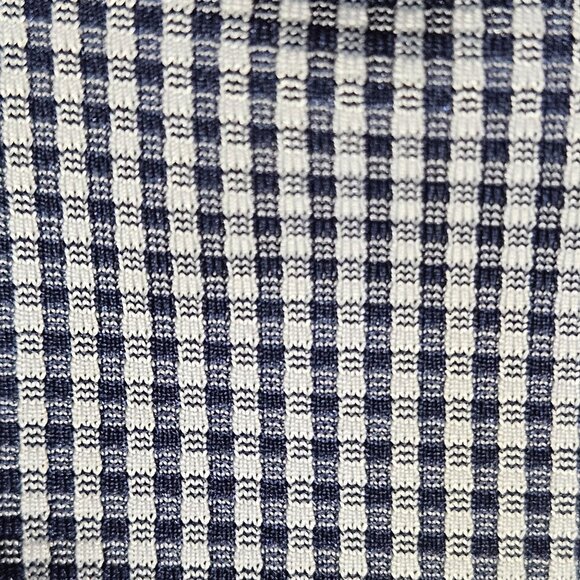 TravisMathew Mens Blue & White Checkered Short Sleeve Polo Shirt Size XL - Picture 6 of 16